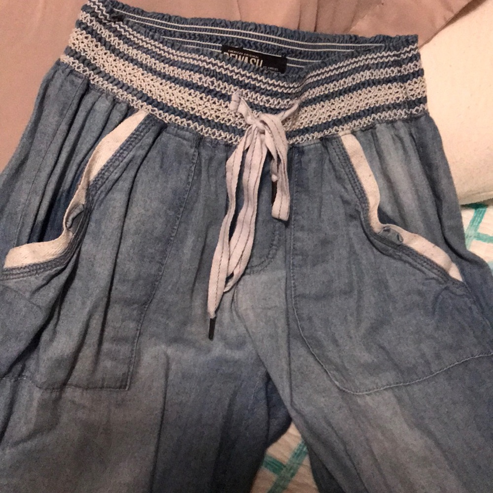 Cute cotton pants with denim look!